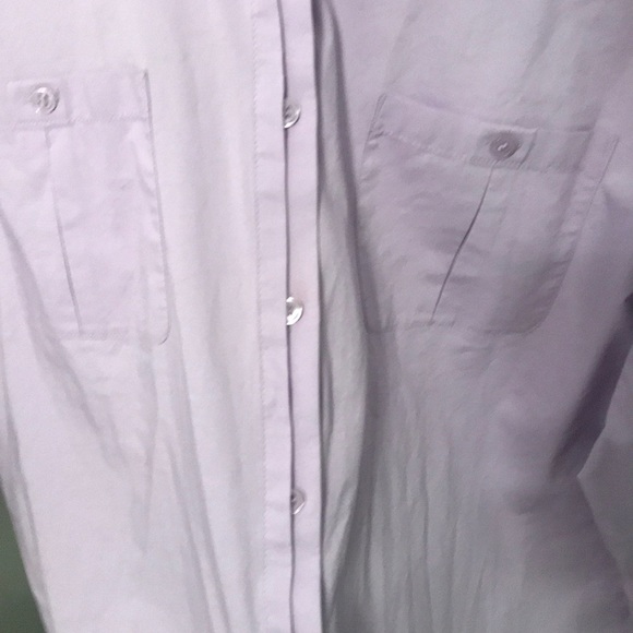 Chico’s Size 3 Lavender Long Sleeve Shirt - Picture 3 of 5